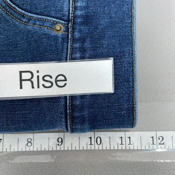 SPANX Jeans Women's L Large Blue Distressed Denim Skinny Stretch - Picture 10 of 11